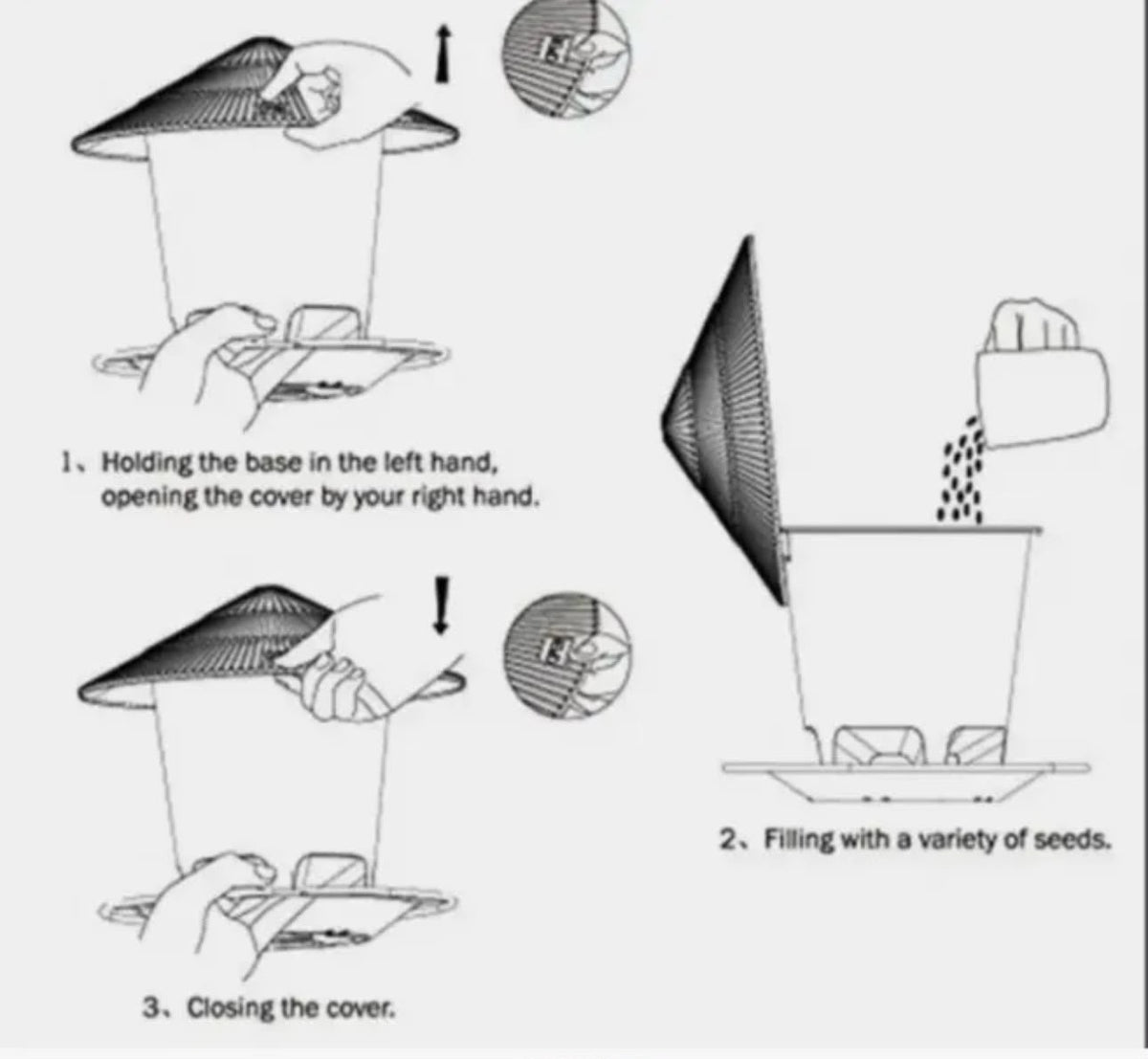 Hanging Bird Feeder for Garden & Balcony