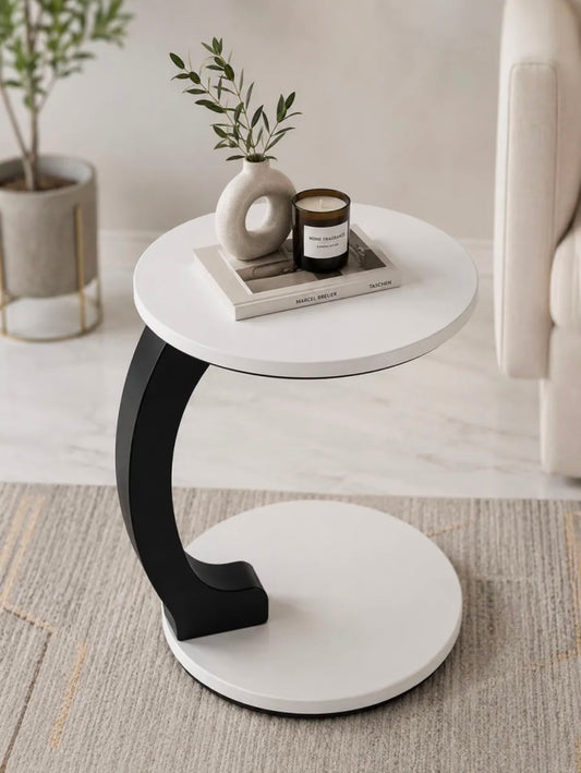 Modern Wooden C-Type Side Table