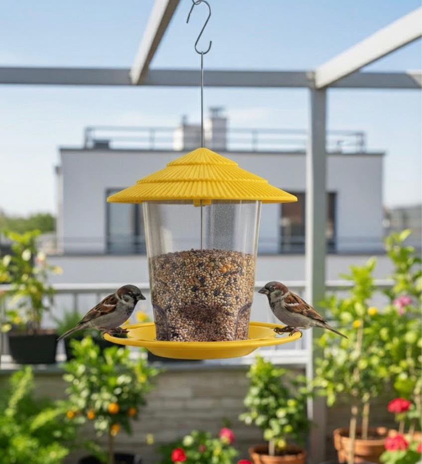 Hanging Bird Feeder for Garden & Balcony