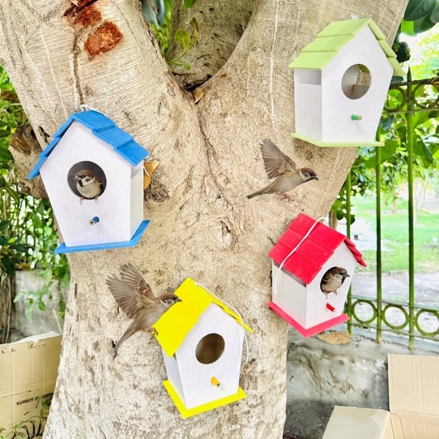 PVC Bird House – Weatherproof Nesting Box for Garden