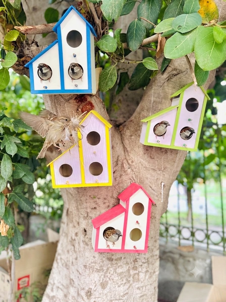3-in-1 PVC Multi-Room Bird House