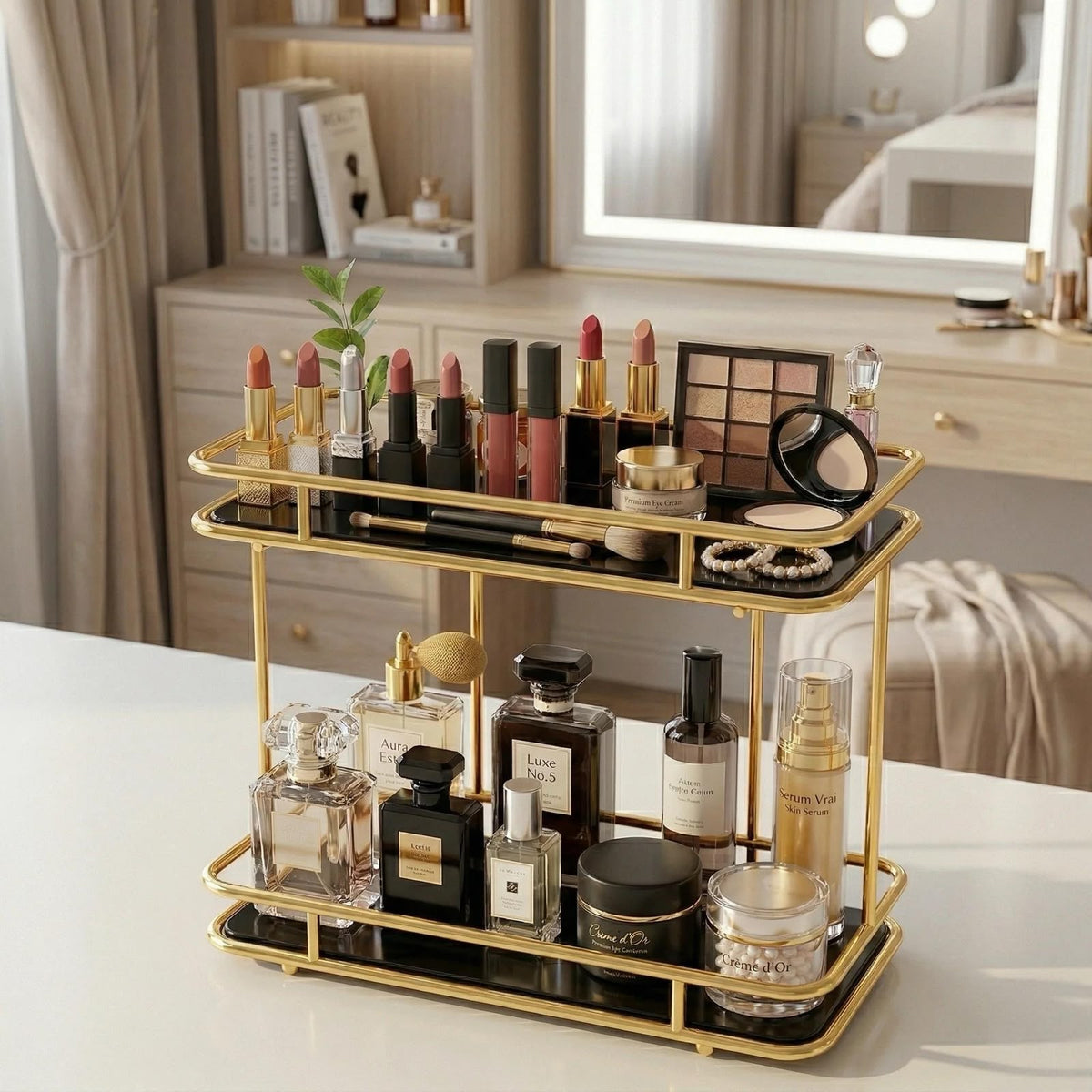 2-Tier Luxury Vanity Organizer