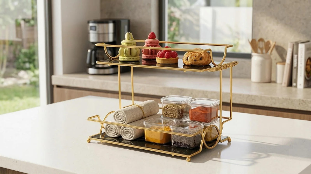 2-Tier Luxury Vanity Organizer