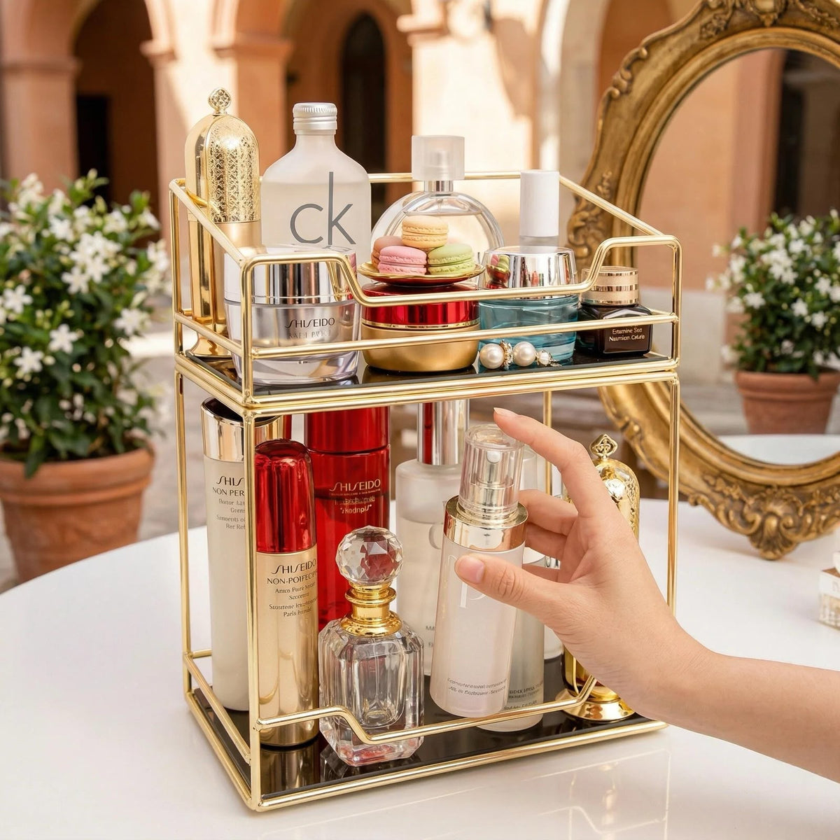 2-Tier Premium Gold Luxury Organizer
