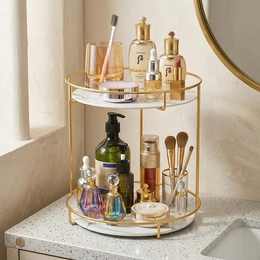 2-tier luxury cosmetic organizer