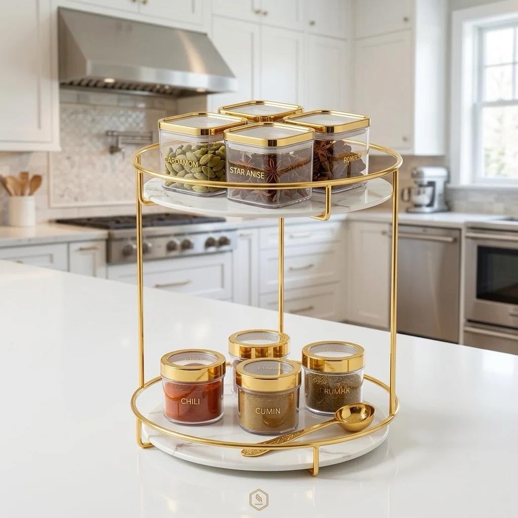 2-tier luxury cosmetic organizer