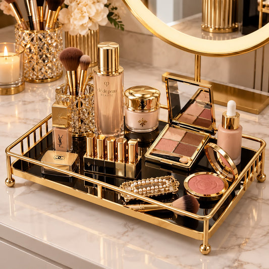 Luxury 1-Tier Gold Display Rack