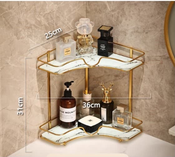 Luxury 2-Tier Corner Organizer Rack