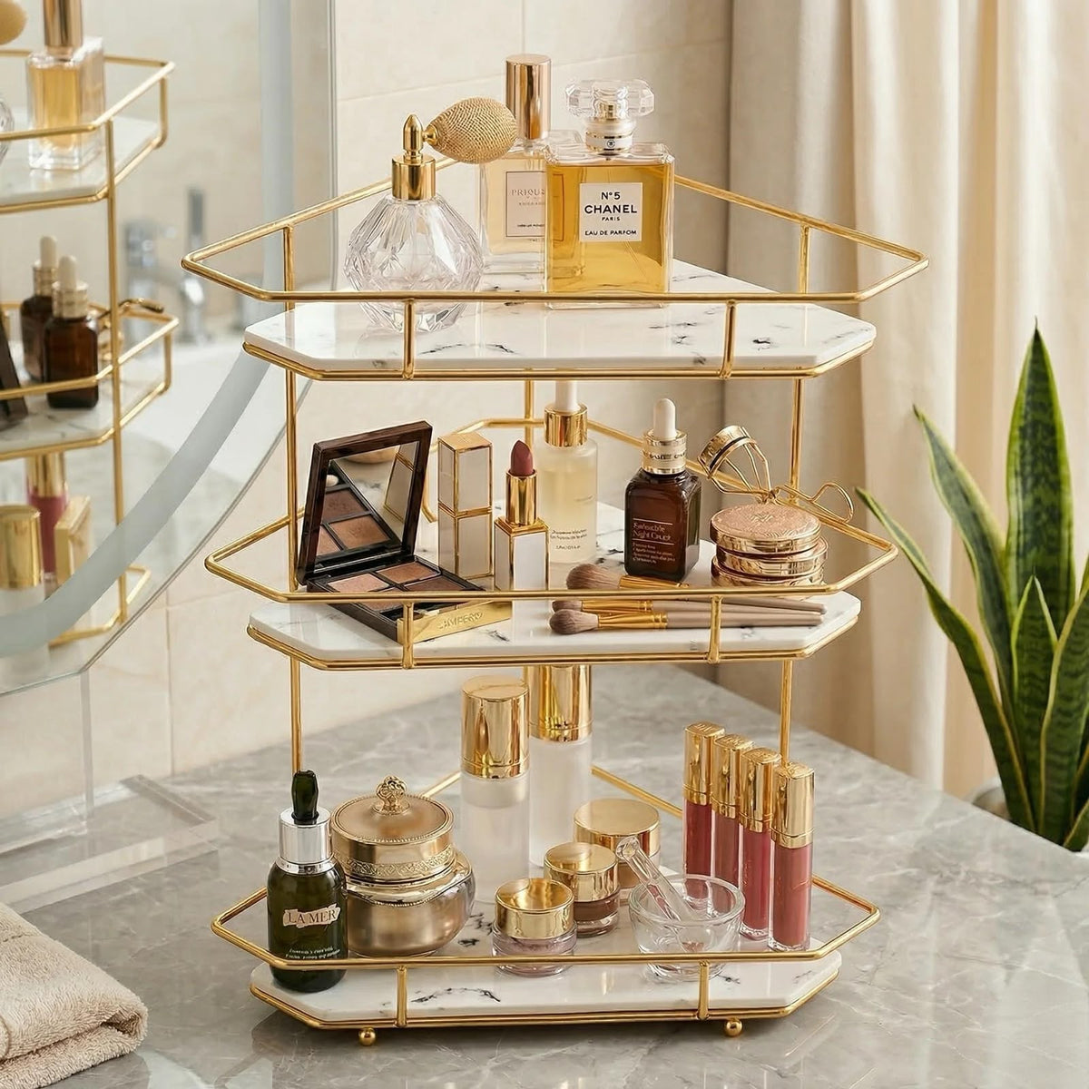 Luxury 3-Tier Corner Storage Rack