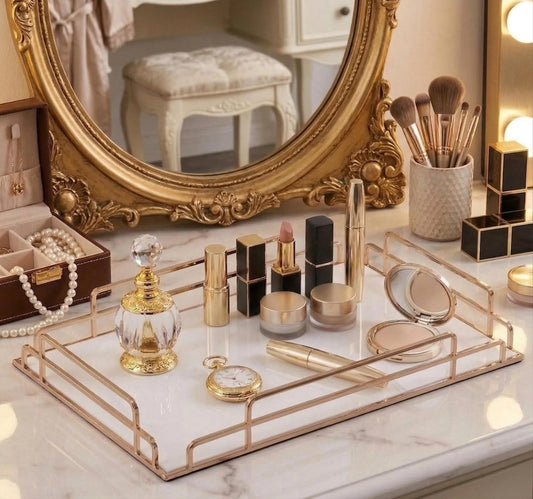 Luxury Cosmetic Organizer – Makeup Tray, Perfume Display