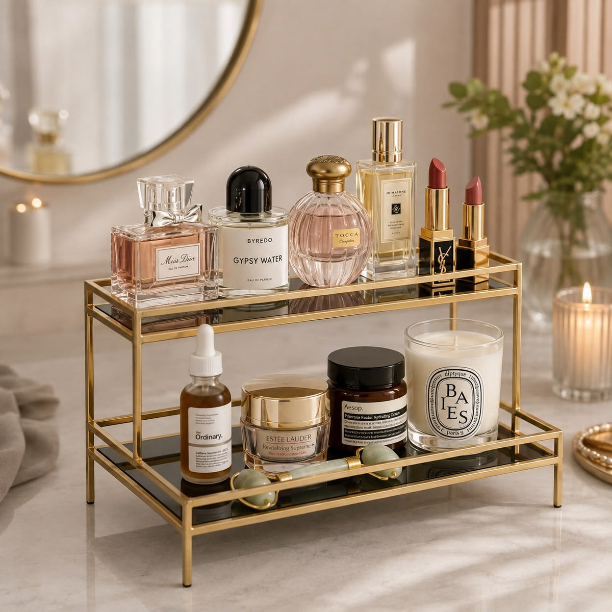 Premium 2-Tier Golden Luxury Organizer