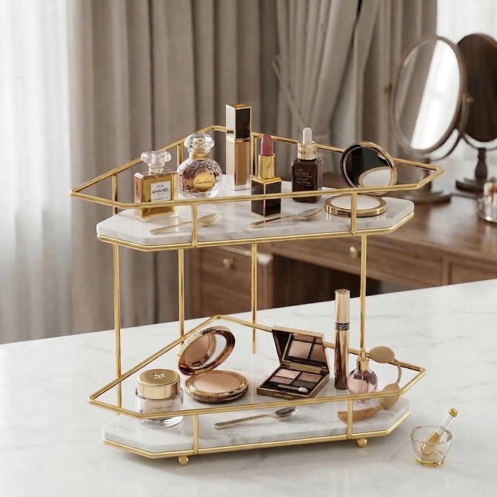 2-Tier Corner Storage Rack