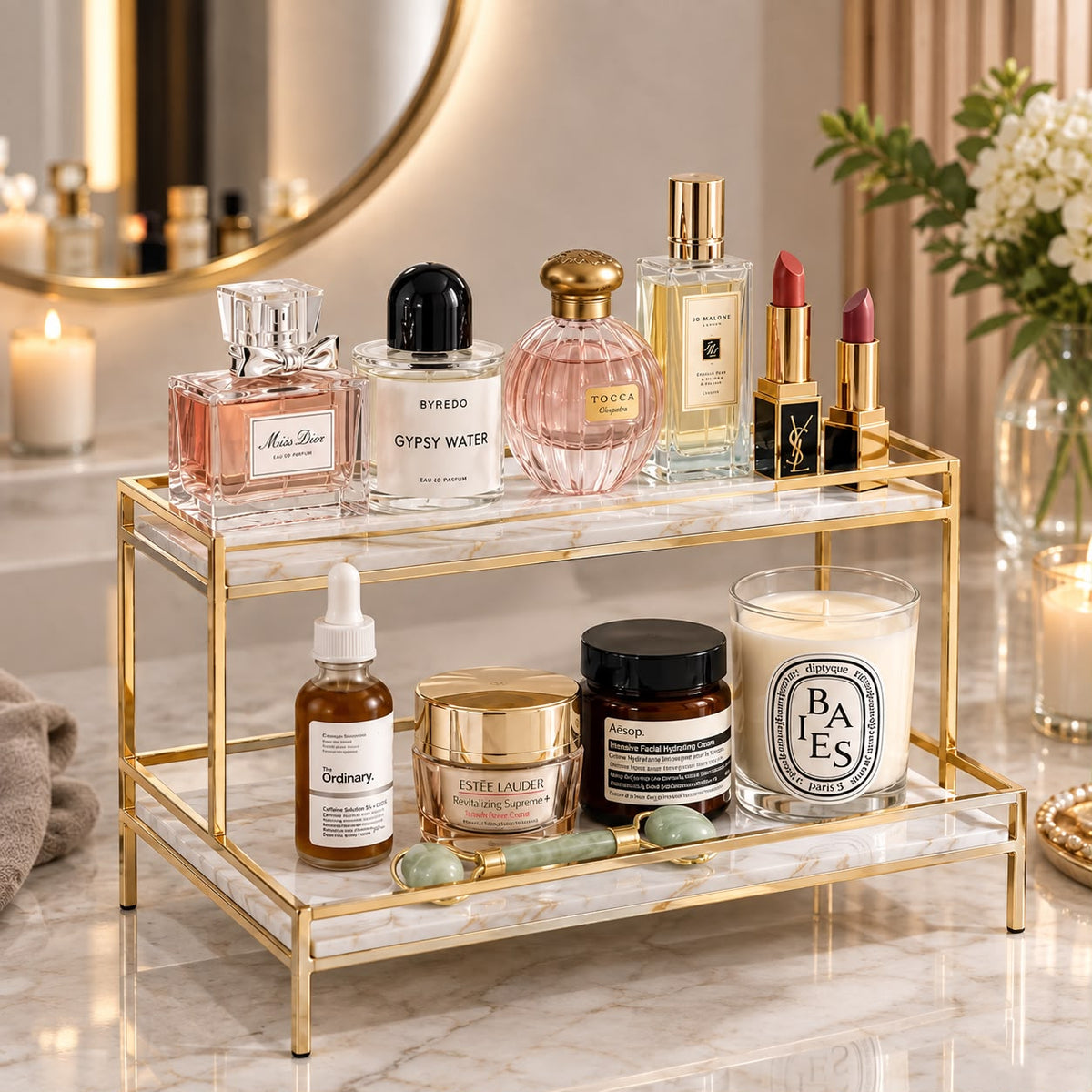Premium 2-Tier Golden Luxury Organizer